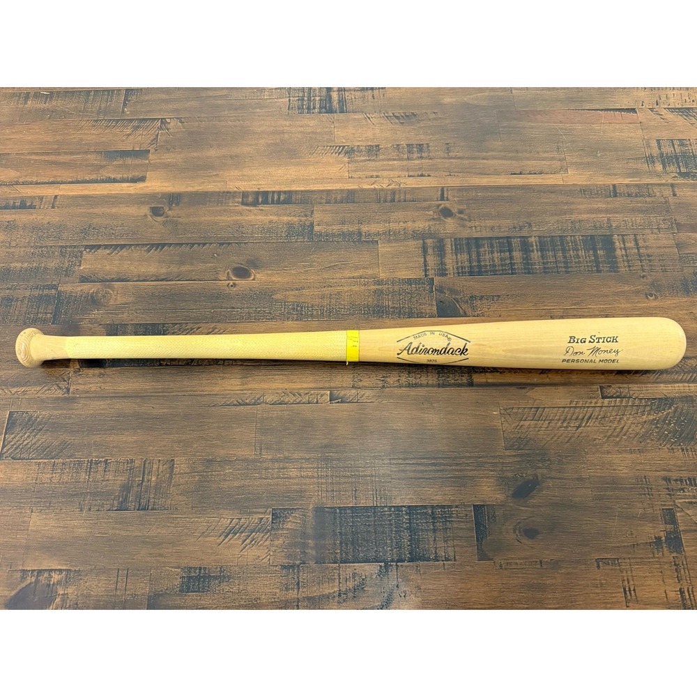 Vtg Don Money Personal Model Baseball Bat Adirondack 3026 Big Stick USA Wood 32"